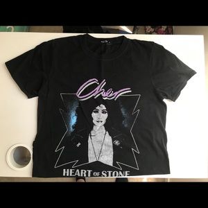Cher Heart of Stone Small Shirt Nasty Gal EUC